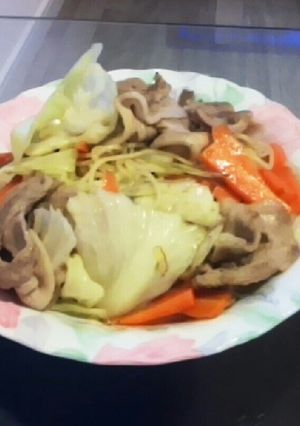 思い出カムバック(^^)学生焼きそば-レシピのメイン写真