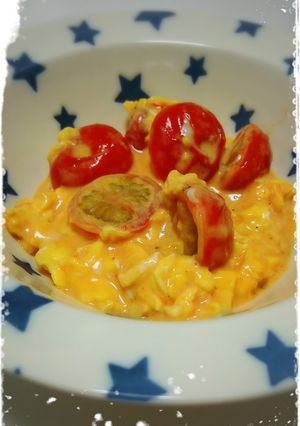 ふわとろ♬トマたまサラダ-レシピのメイン写真
