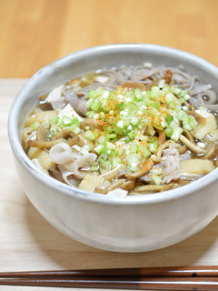 豚肉となめこの簡単お蕎麦-レシピのメイン写真