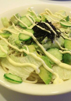 冷やしアボガドパスタ うめ昆布-レシピのメイン写真