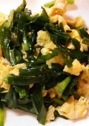 ささっとにら玉、でも旨し(笑)♪-レシピのメイン写真