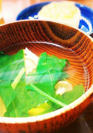 ほうれん草の吸い物 覚え書き-レシピのメイン写真