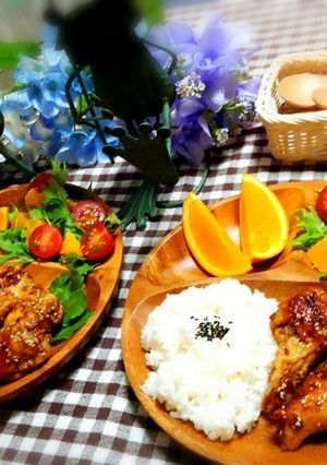 鶏手羽元の甘辛ごま風味-レシピのメイン写真