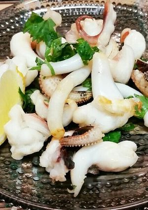 ゲソ塩焼き　レモン-レシピのメイン写真