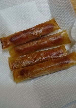 食感バリバリ! ウィンナーの春巻き-レシピのメイン写真