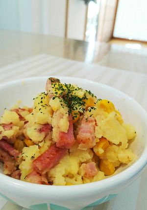 ベーコンとコーンのポテトサラダ-レシピのメイン写真
