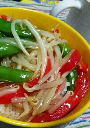 5分で簡単！しゃきしゃき野菜の中華丼♪-レシピのメイン写真