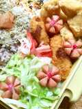 お弁当に♬ウインナーのお花✿咲きました～