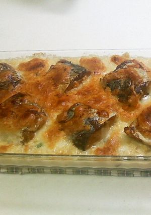 さば味付け缶と粉豆腐のチーズ焼き-レシピのメイン写真