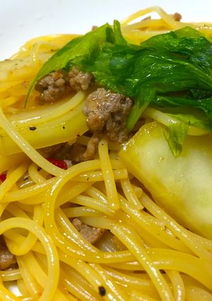 青パパイヤとセロリのエスニック風パスタ-レシピのメイン写真
