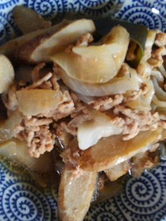 ごぼうと豚ひき肉の煮物-レシピのメイン写真