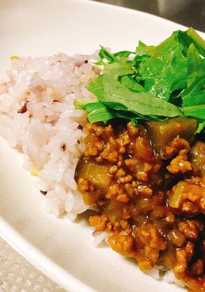 ナスのなんちゃってキーマカレー♪-レシピのメイン写真