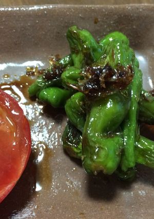 ラカントSで簡単ししとうの甘辛焼き-レシピのメイン写真