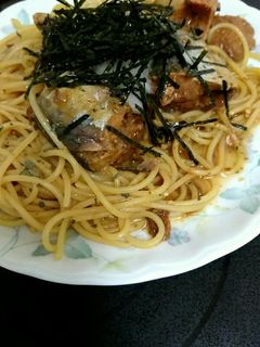 超簡単サバ味噌パスタ-レシピのメイン写真