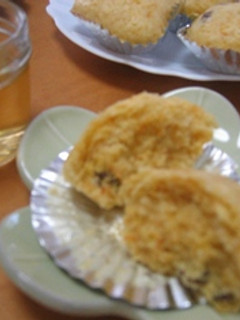 ホットケーキミックスで人参蒸しパン-レシピのメイン写真