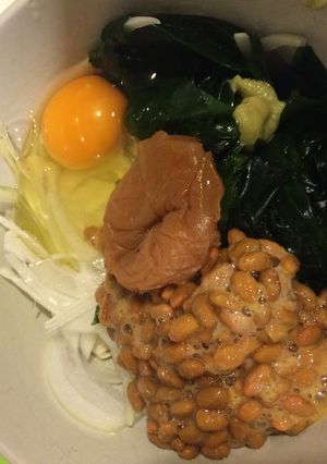 新玉わかめの納豆梅あえ-レシピのメイン写真