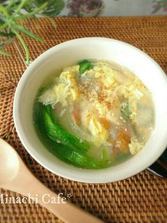 レタスと卵のうめ~爽やか塩スープ-レシピのメイン写真