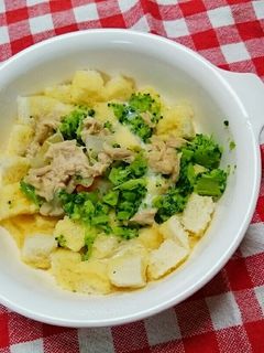 離乳食後期 パンの卵とじ-レシピのメイン写真