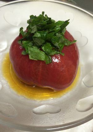 丸ごとトマト-レシピのメイン写真