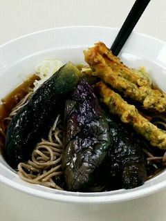 ちくわ磯辺揚げとなすの素揚げ冷やしそば-レシピのメイン写真