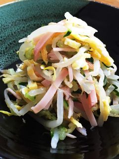 もやしとハムの酢のもの 卵&きゅうり入り-レシピのメイン写真