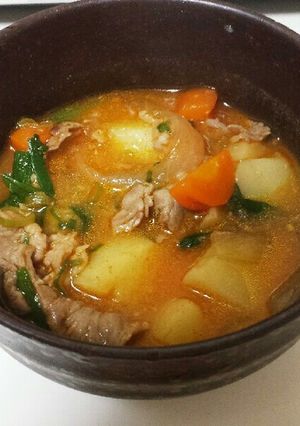 韓国風味噌汁-レシピのメイン写真
