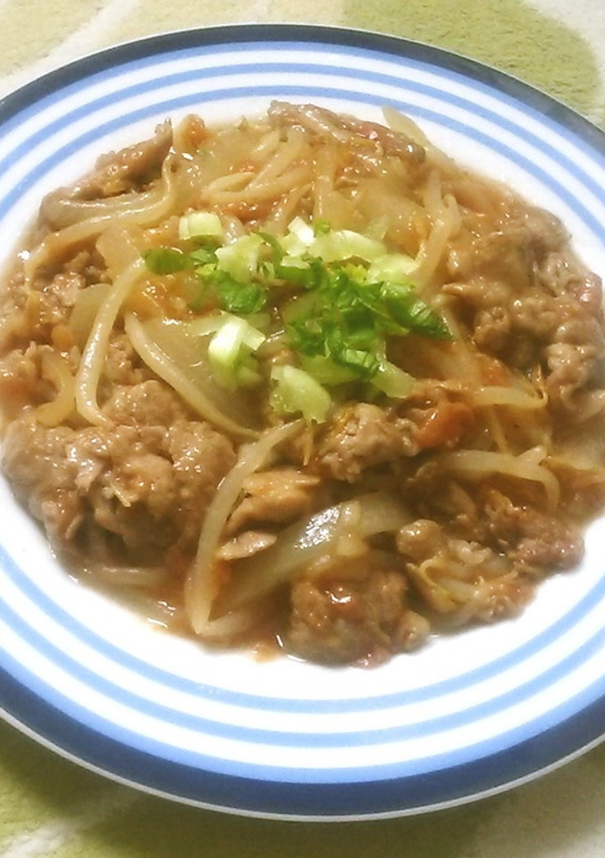 豚肉★もやし★玉ねぎの梅肉炒め-レシピのメイン写真