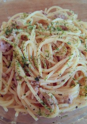 めんつゆマヨツナバジリコ　パスタ-レシピのメイン写真