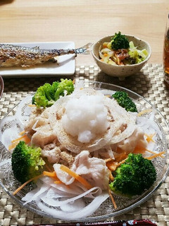 ふわふわ冷しゃぶ☆ポン酢でサッパリ☆-レシピのメイン写真