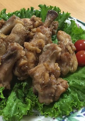 手羽元の梅味噌くるみのソース-レシピのメイン写真