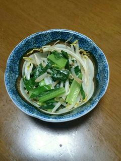 5分で完成☆小松菜ともやしの炒め物 節約-レシピのメイン写真