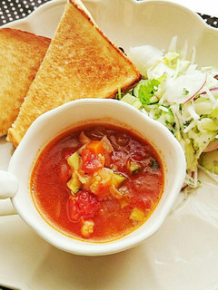 簡単♪ゴロゴロ野菜のミネストローネ-レシピのメイン写真