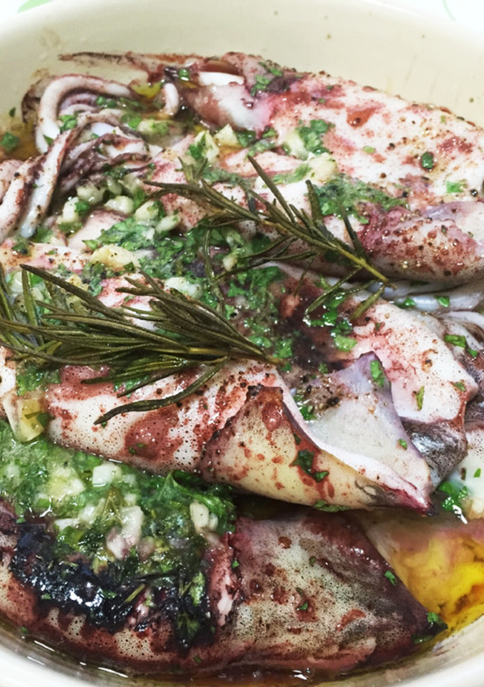 焼くだけ簡単！麦イカのアヒージョ風グリル-レシピのメイン写真
