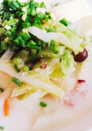 ミルク仕立ての味噌バタースープご飯☆-レシピのメイン写真