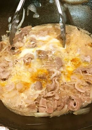 ヘルシー！牛丼の卵とじ♪ラカントS使用☆-レシピのメイン写真