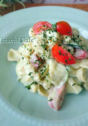 アボカド豆腐クリームの塩レモン冷製パスタ-レシピのメイン写真