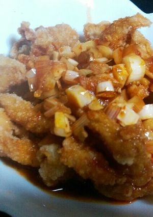 鶏皮の油淋鶏-レシピのメイン写真