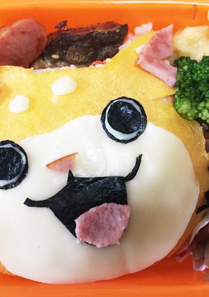 妖怪ウォッチ キャラ弁 いぬニャン-レシピのメイン写真