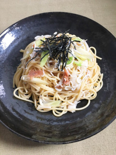 簡単☆しらすと梅干しの和風パスタ-レシピのメイン写真