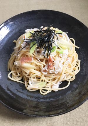簡単☆しらすと梅干しの和風パスタ-レシピのメイン写真