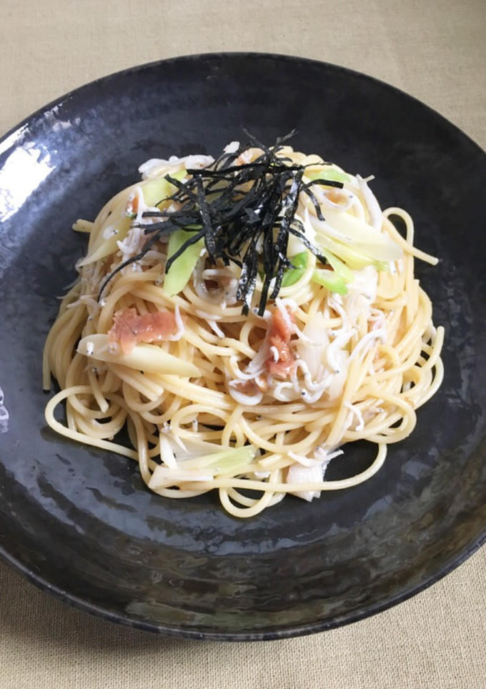 簡単☆しらすと梅干しの和風パスタ-レシピのメイン写真