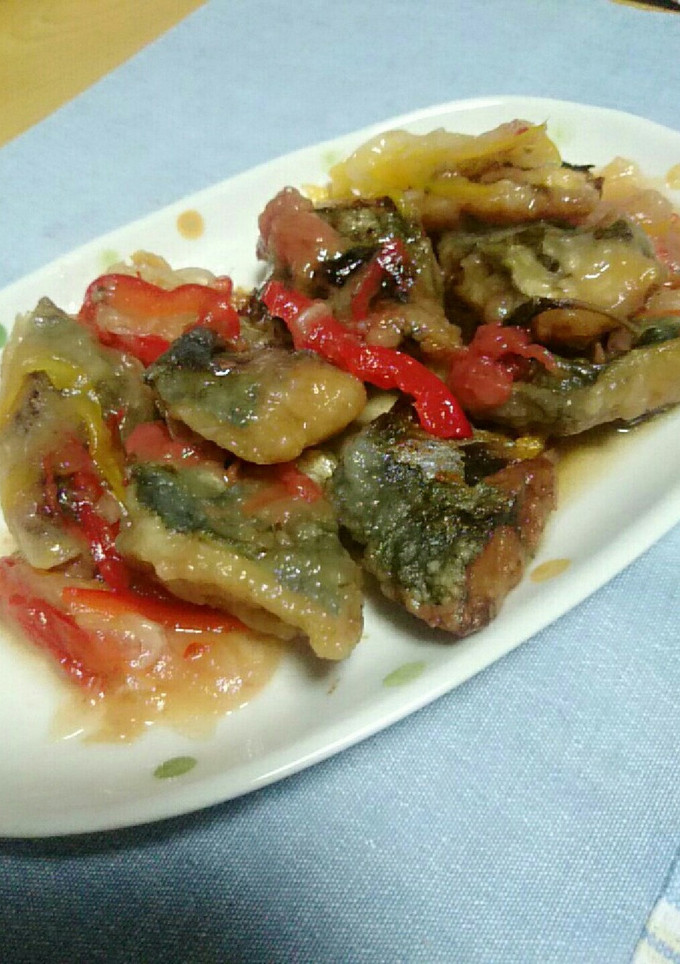 鰺のさっぱり梅南蛮漬け-レシピのメイン写真