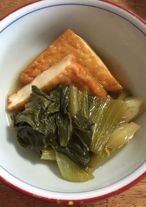ささっと！チンゲン菜と厚揚げの煮びたし-レシピのメイン写真