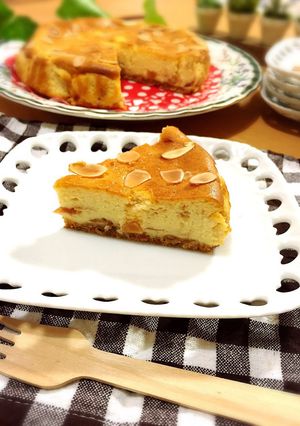ほんのり梅香るチーズケーキ-レシピのメイン写真
