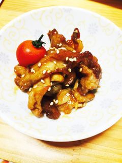 カリカリ豚コマ照り焼き炒め-レシピのメイン写真