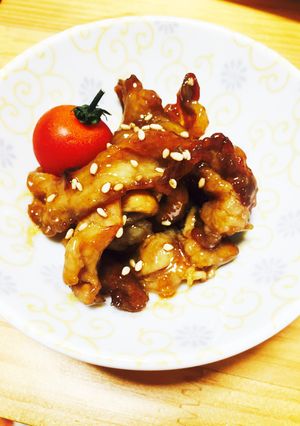 カリカリ豚コマ照り焼き炒め-レシピのメイン写真