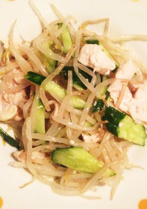 余り物〜^_^胸肉もやしきゅうり-レシピのメイン写真