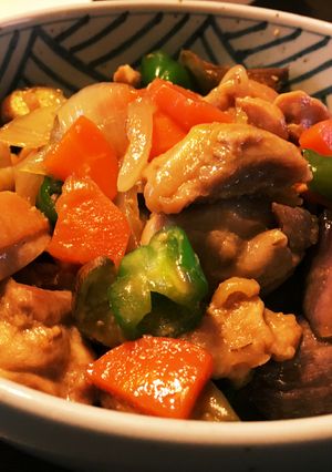 茄子と鶏モモの甘辛味噌炒め-レシピのメイン写真