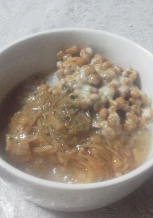 なめ茸と大根おろしの納豆-レシピのメイン写真