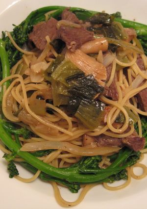 高菜で和風パスタ-レシピのメイン写真